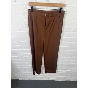 Altr'd State Women's Mid Rise Straight Leg Pleated Trouser Pant Size Medium